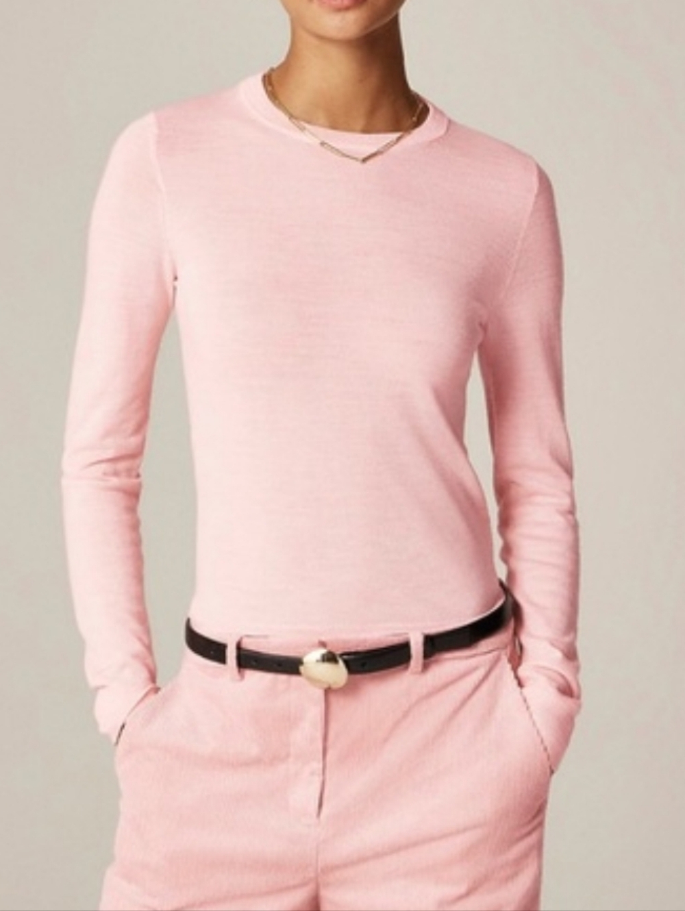 NWT J. Crew Carolyn fitted crewneck sweater in merino wool